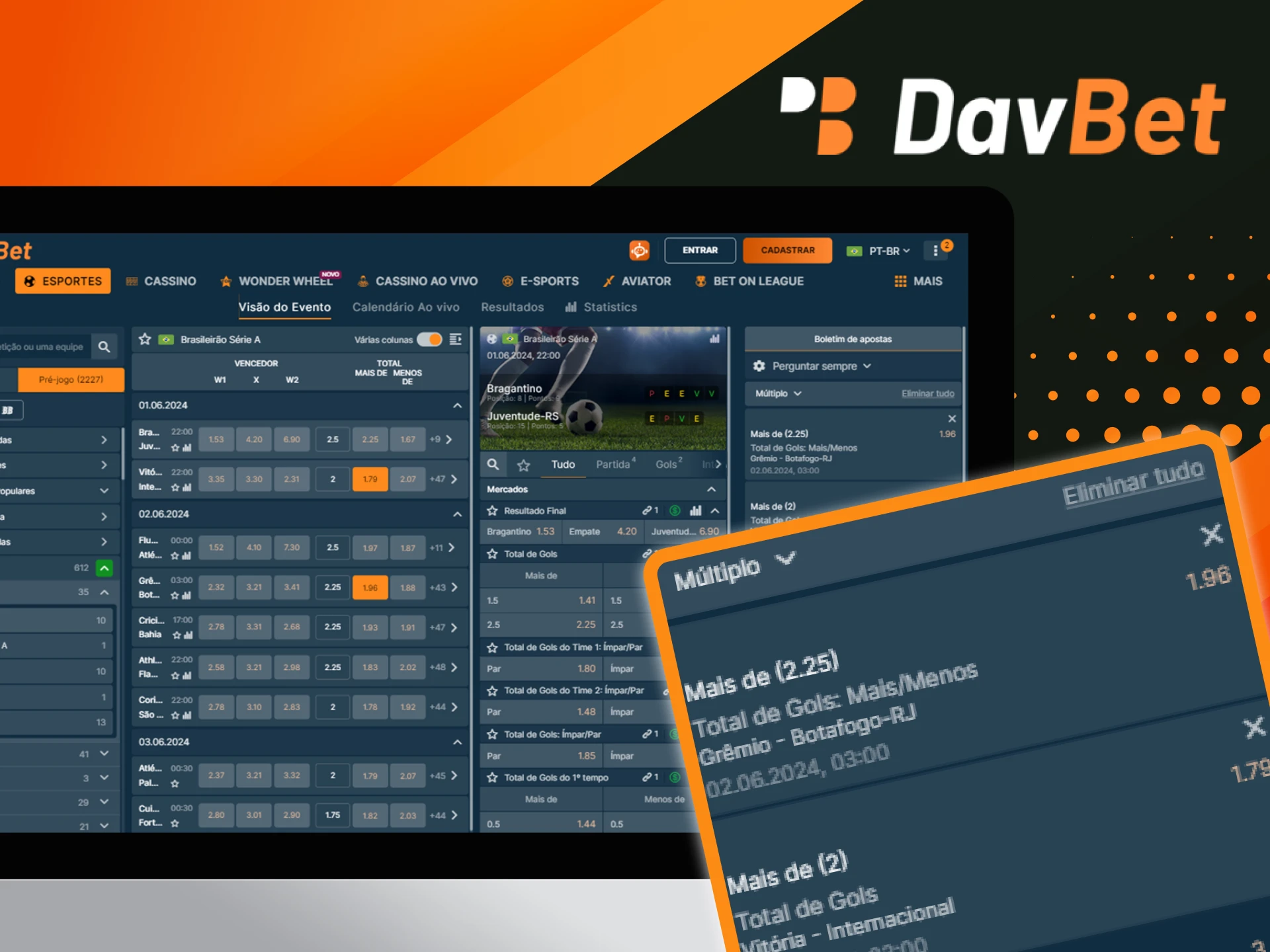 Preciso ter saldo positivo para fazer apostas no cassino online DavBet.