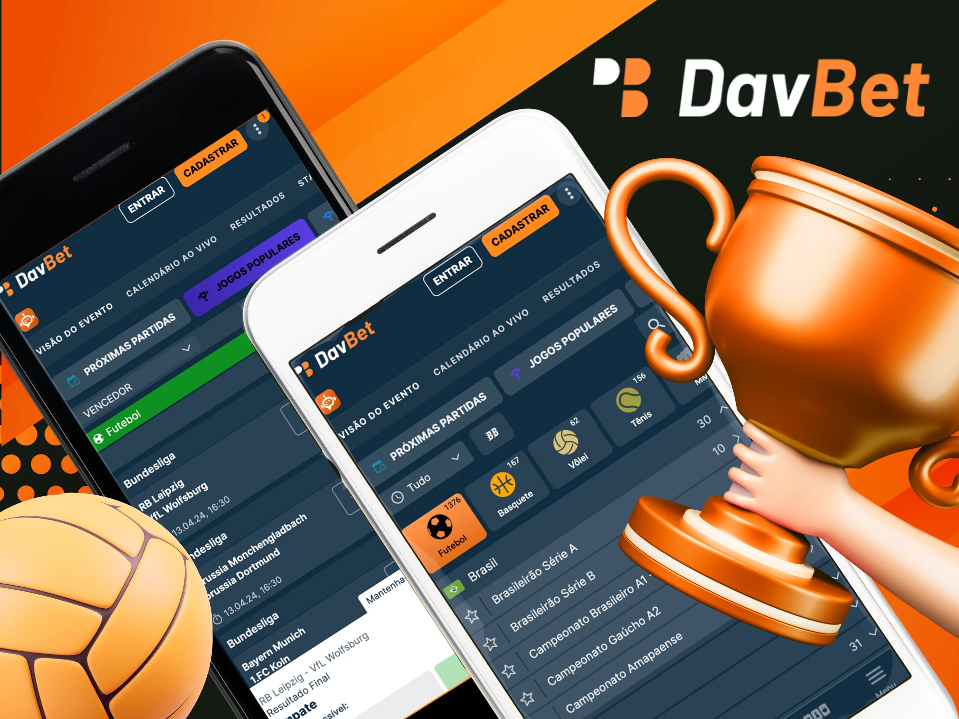 Posso apostar em esportes no cassino online DavBet.