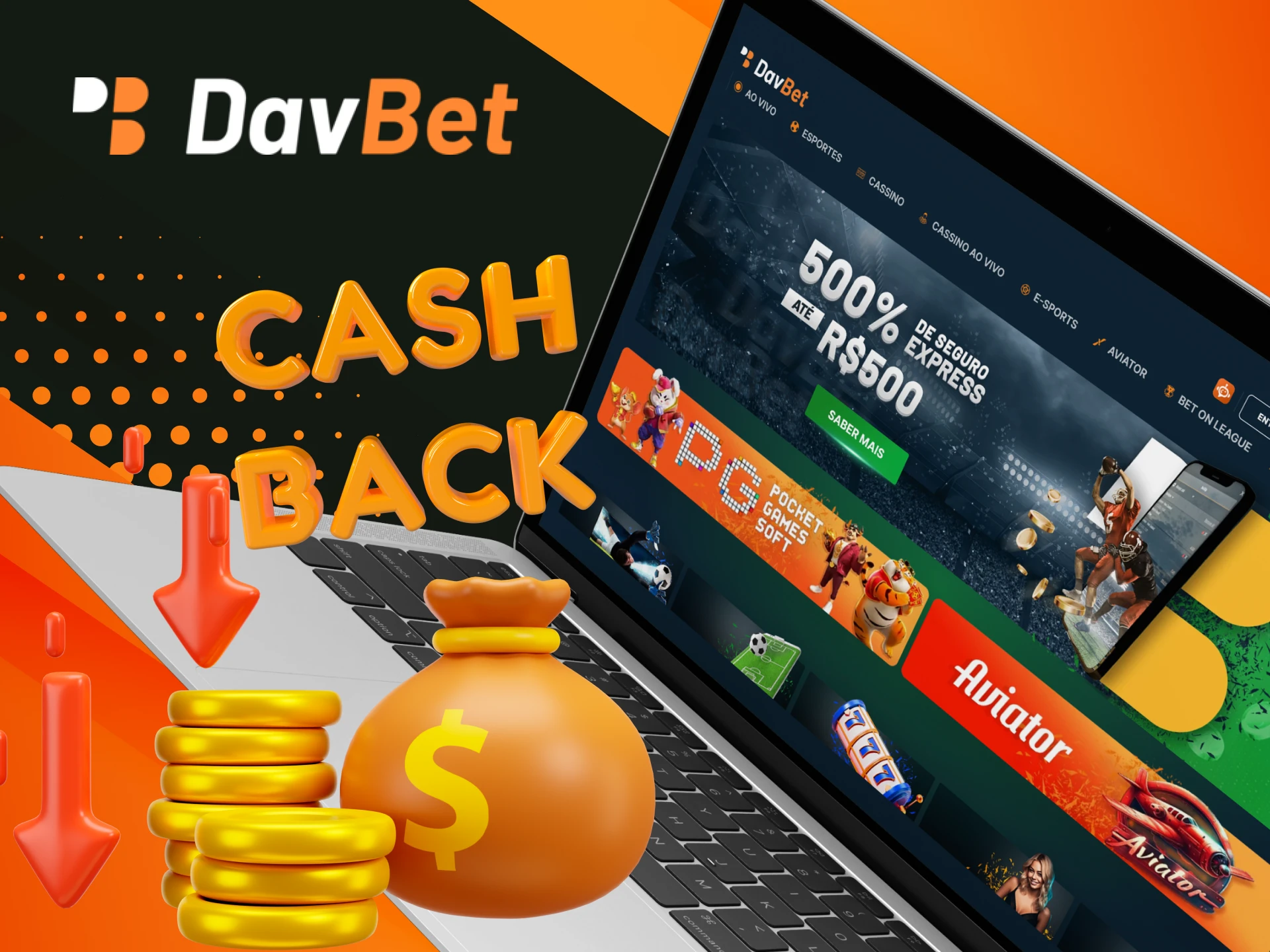 Posso receber cashback no cassino online DavBet.