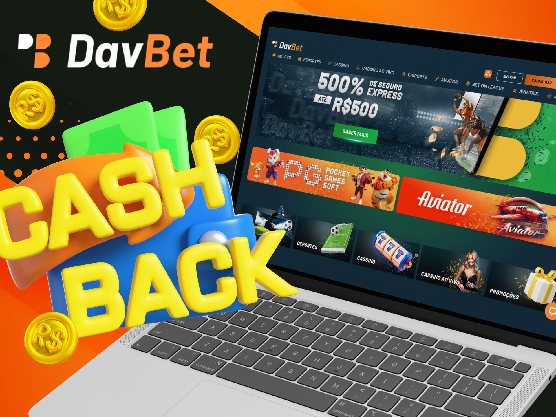 O que e Cashback semanal no cassino online DavBet.