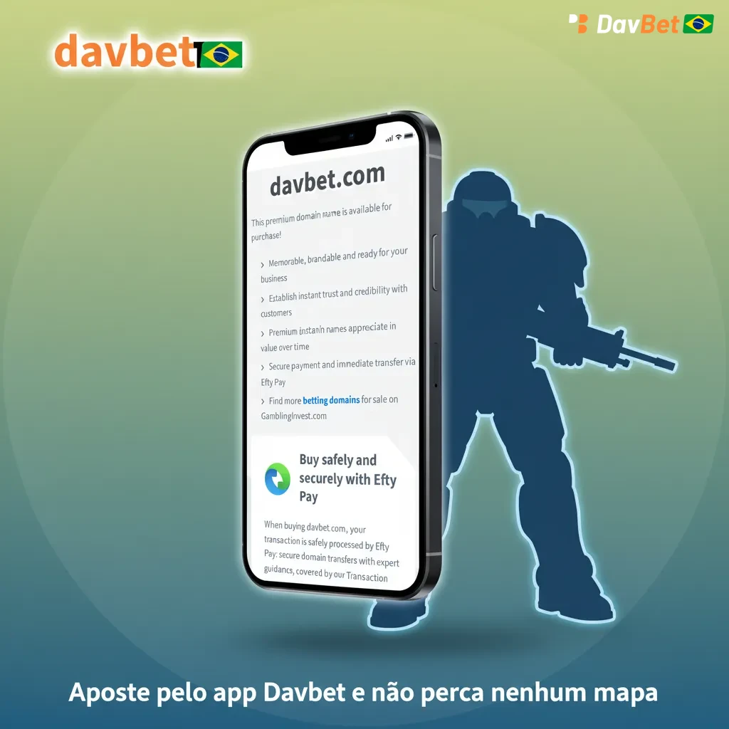 Mão segurando smartphone com app Davbet aberto, odds de StarCraft II, estatísticas ao vivo, cash out e alertas.