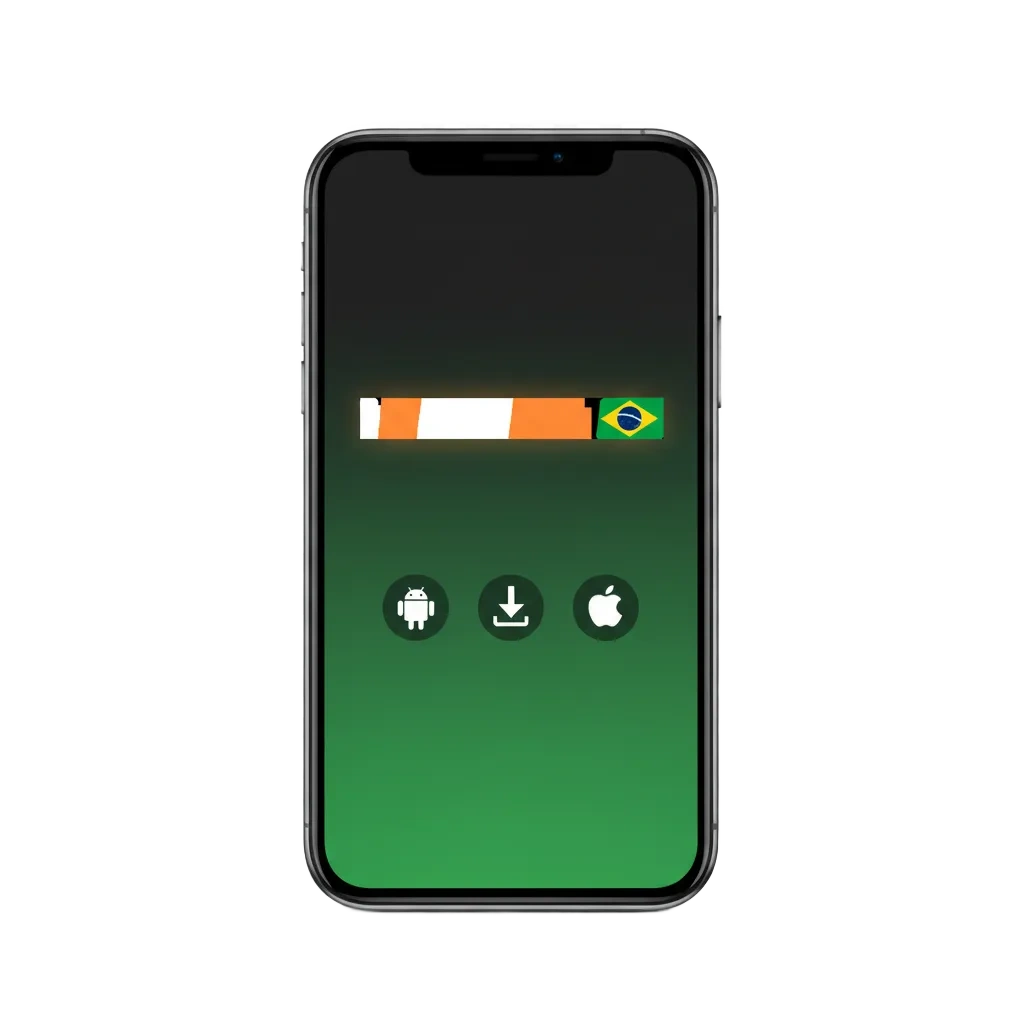 Tela do app Davbet no celular com botão Baixar e destaque: bônus de boas-vindas 100% até R$500 e depósito via PIX.