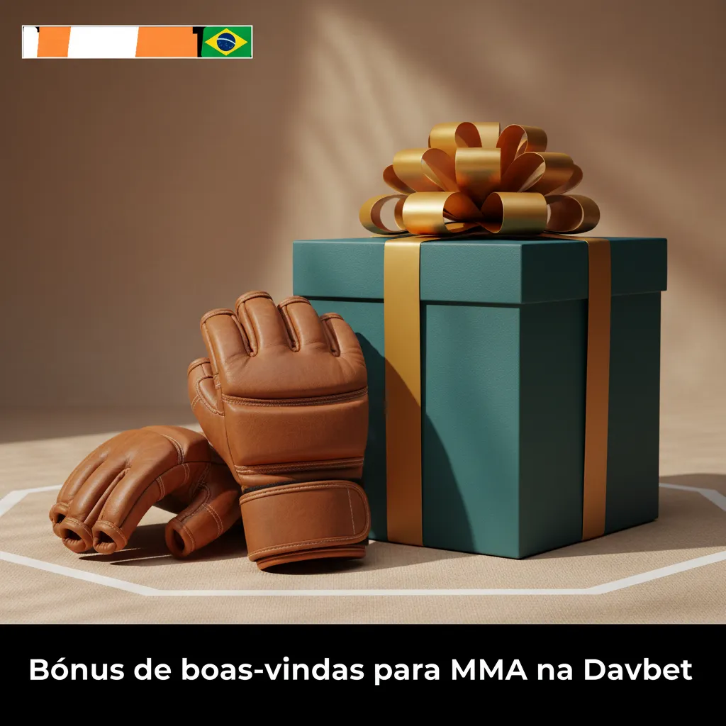 Bônus de boas-vindas MMA na Davbet: 100% no 1º depósito até R$300. Rollover 5x, odds mín. 1,70, até 30 dias.