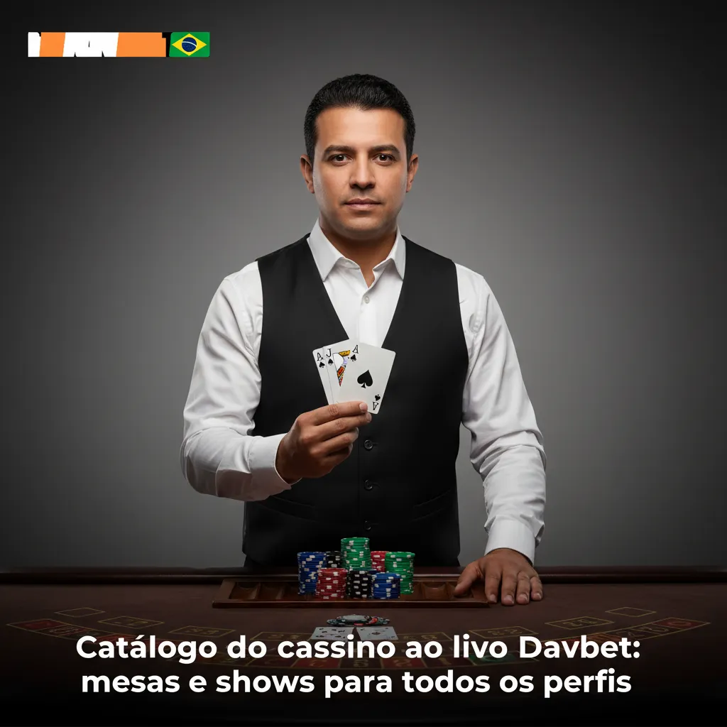 Lobby ao vivo da Davbet com roleta, blackjack, baccarat, pôquer e shows, com filtros por limites, provedores e idioma