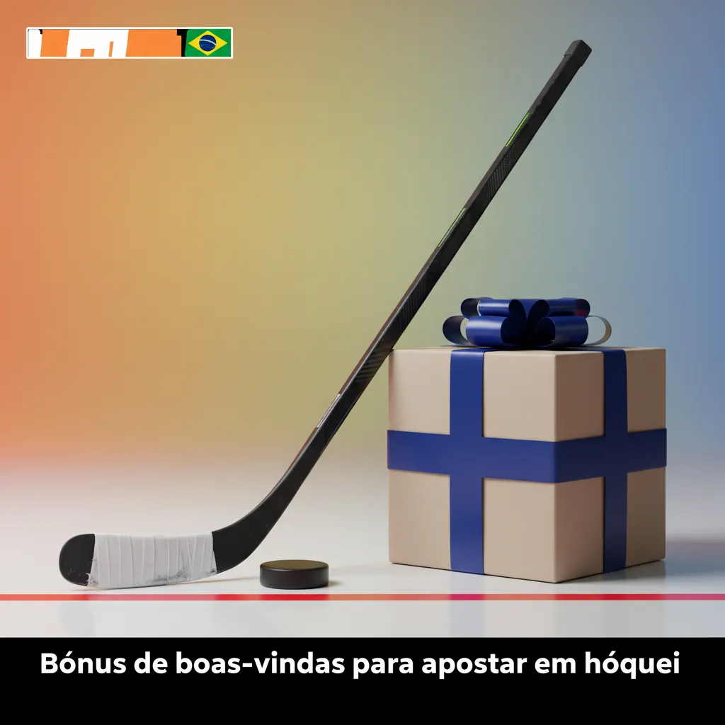 Banner de bônus de hóquei: 100% até R$300 no primeiro depósito para apostas em hóquei no gelo; requisitos e prazo de 7 dias.