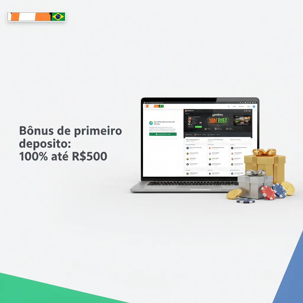 Bônus 1º depósito 100% até R$500 para cassino ou esportes. Depósito mínimo R$50. Rollover: cassino 35x; esportes 8x/7 dias.