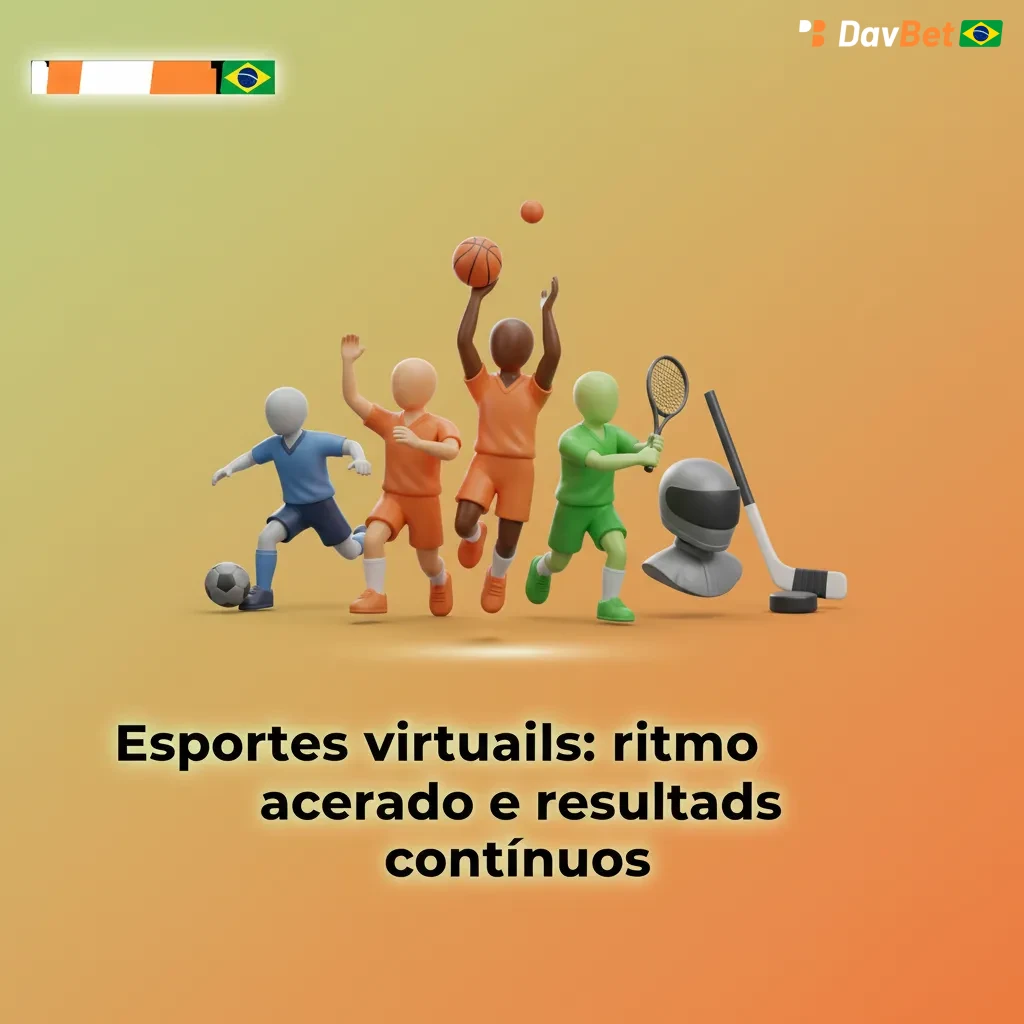 Ilustração de esportes virtuais 24/7: futebol, corridas de cavalos e galgos, basquete; ritmo acelerado e resultados contínuos