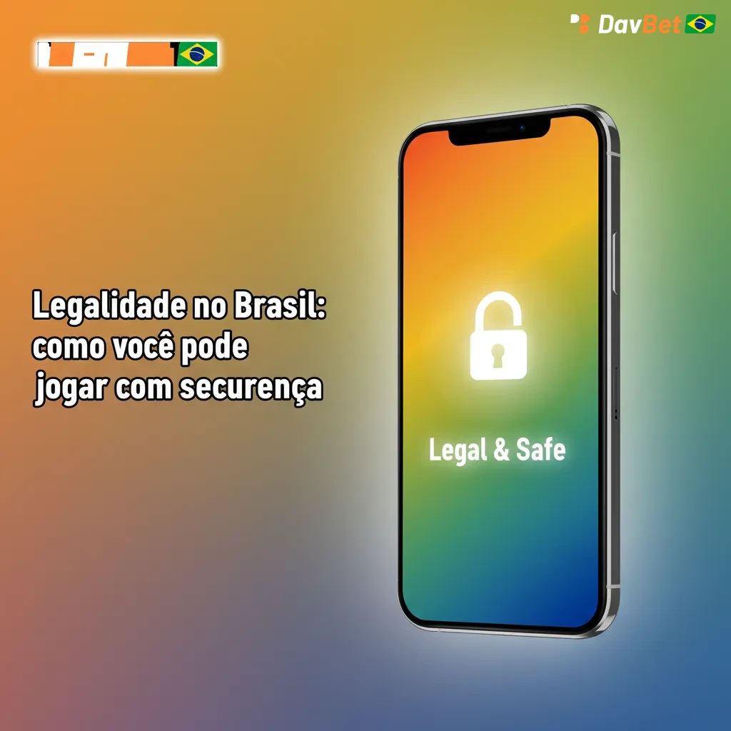 Bandeira do Brasil com selo de licença, privacidade e jogo responsável, destacando apostas legais e seguras.