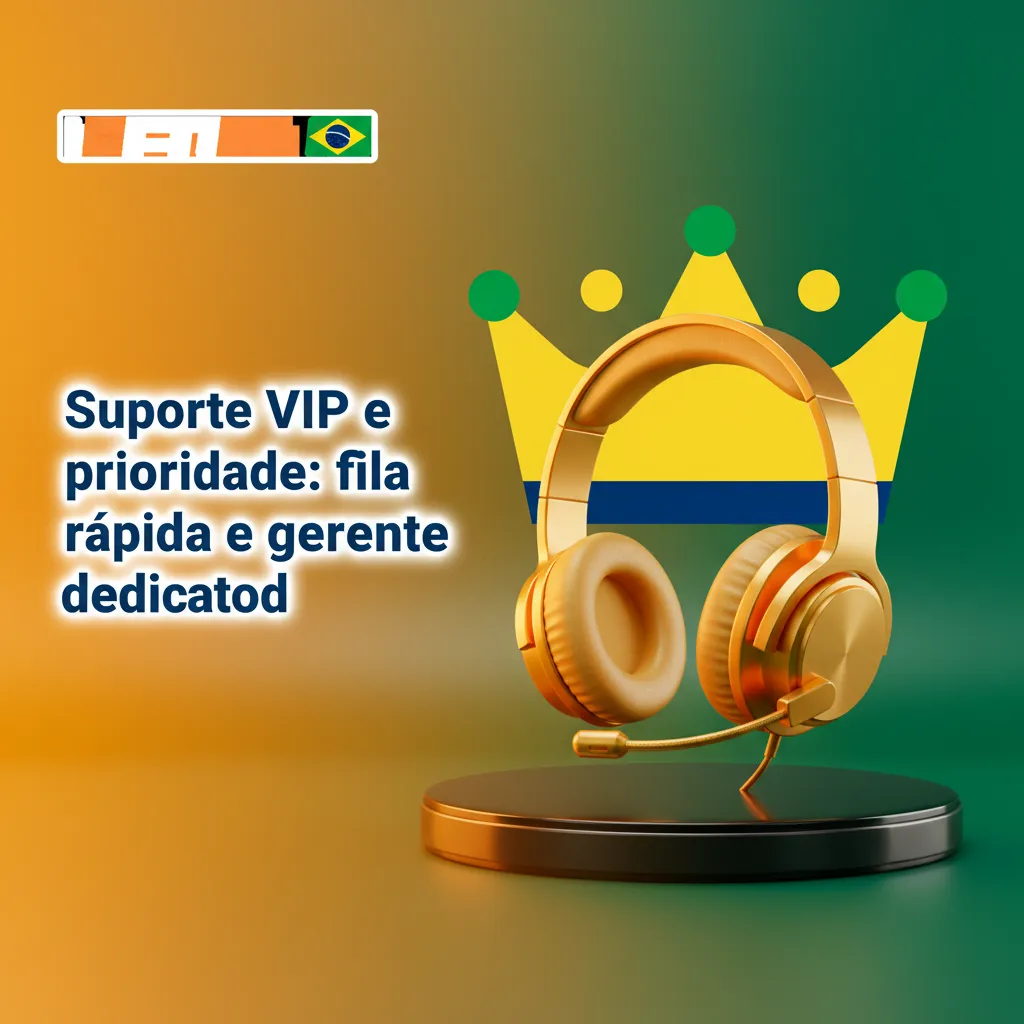 Ilustração de suporte VIP: fila prioritária, gerente dedicado e contato por chat, e-mail e telefone com respostas rápidas.